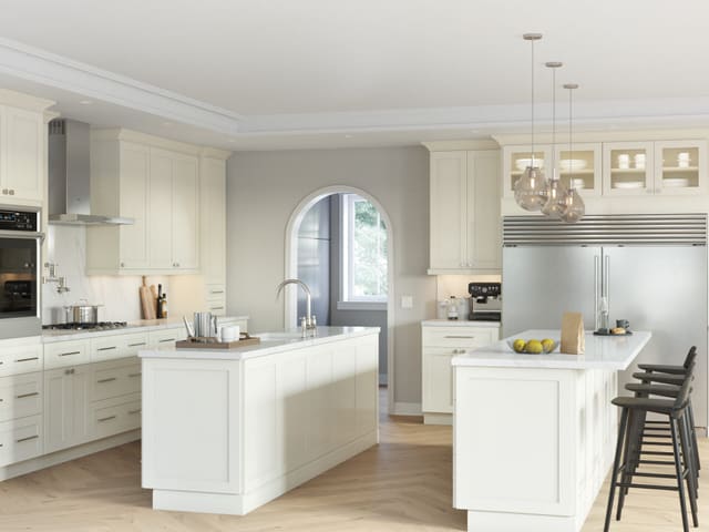 Tribeca Hudson kitchen in Cloud White