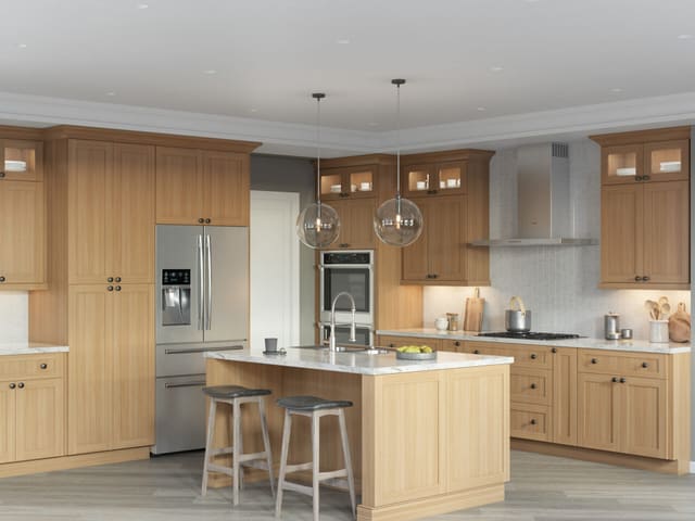 Tribeca Hudson kitchen in natural White Rift Oak